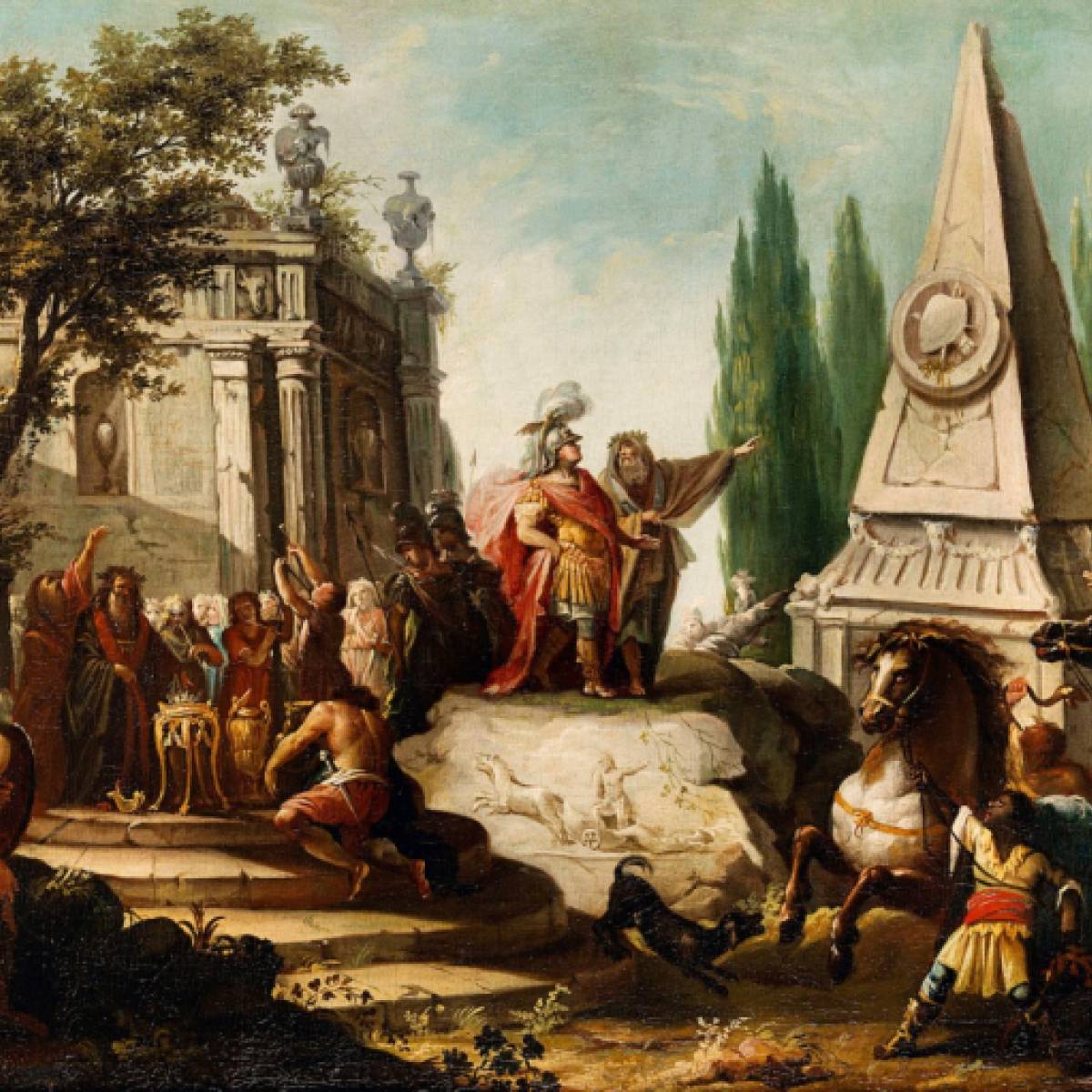 La visita di Alessandro Magno alla tomba di Achille - PRIMA PARTE